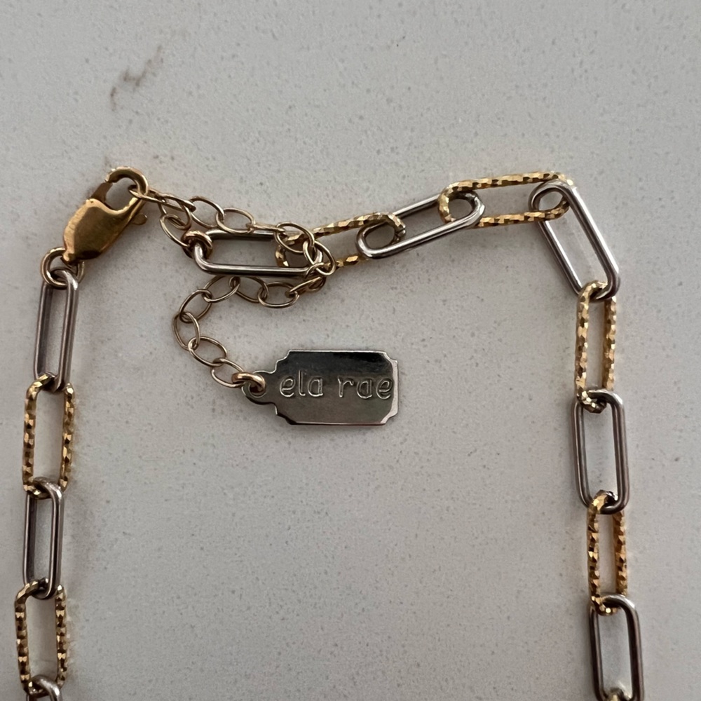 Ela rae Helena sparkle mix chain necklace